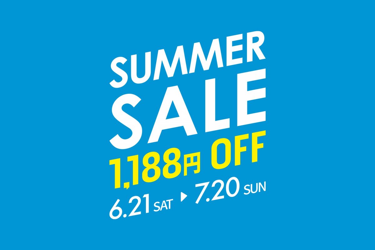 SUMMER SALE 2025 1,188円オフ